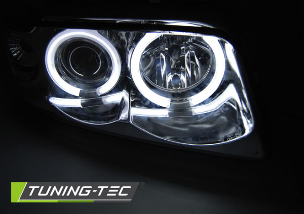 LED Angel Eyes Scheinwerfer für Audi A4 B5 94-98 chrom CCFL